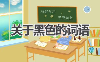 关于黑色的词语
