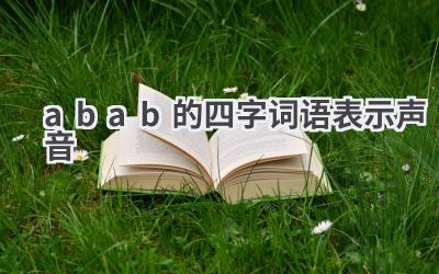 abab的四字词语表示声音