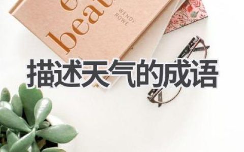 描述天气的成语