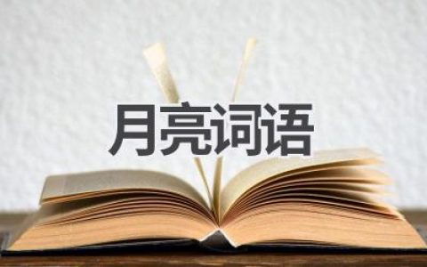 月亮词语