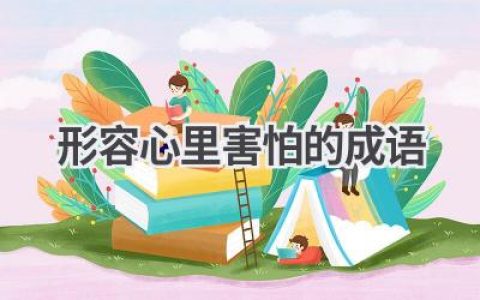 形容心里害怕的成语