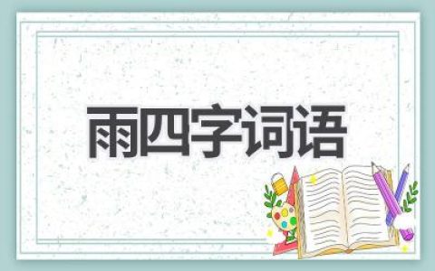 雨四字词语