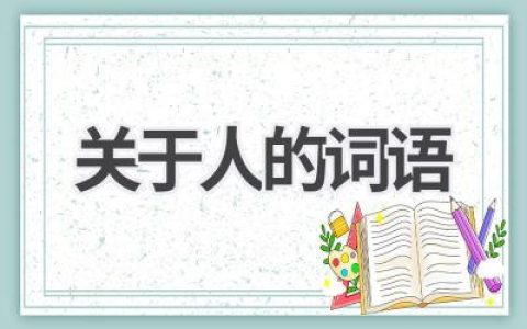 关于人的词语