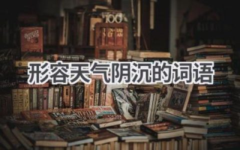 形容天气阴沉的词语