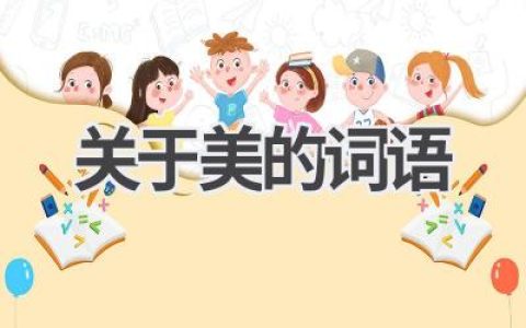 关于美的词语