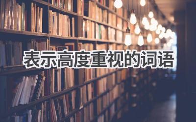 表示高度重视的词语