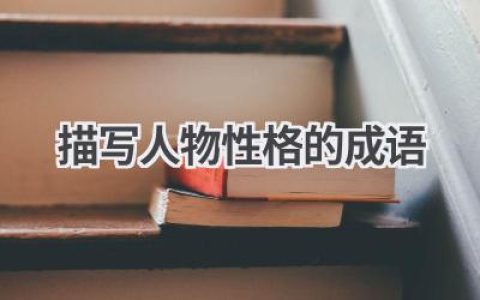 描写人物性格的成语