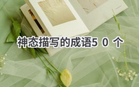 神态描写的成语50个