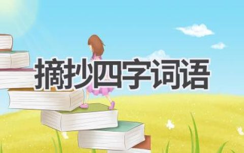 摘抄四字词语