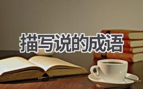 描写说的成语