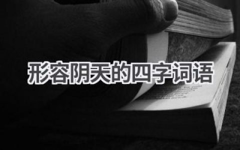 形容阴天的四字词语