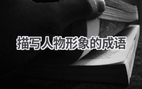 描写人物形象的成语