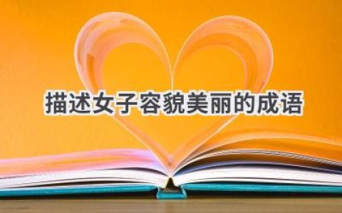描述女子容貌美丽的成语