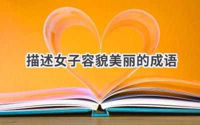 描述女子容貌美丽的成语