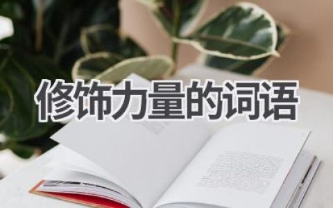 修饰力量的词语