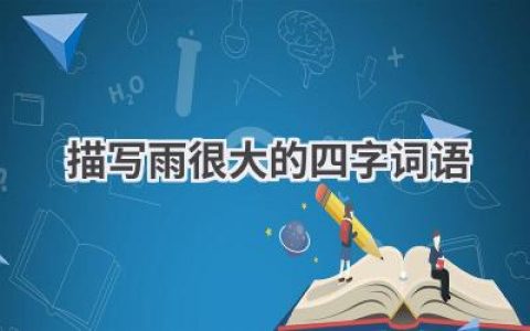 描写雨很大的四字词语