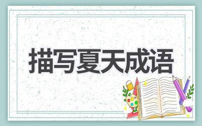 描写夏天成语