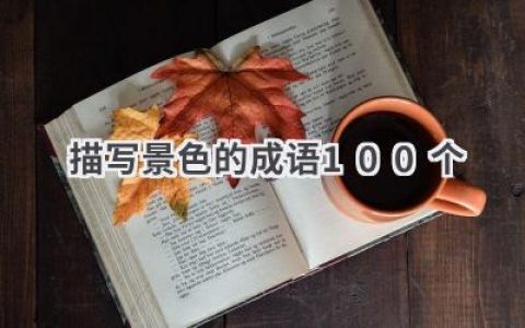 描写景色的成语100个