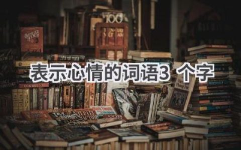 表示心情的词语3个字