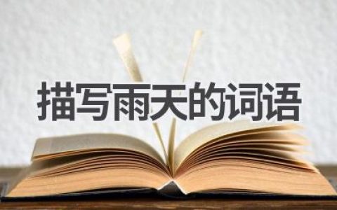 描写雨天的词语