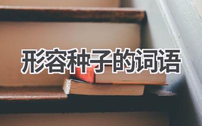 形容种子的词语