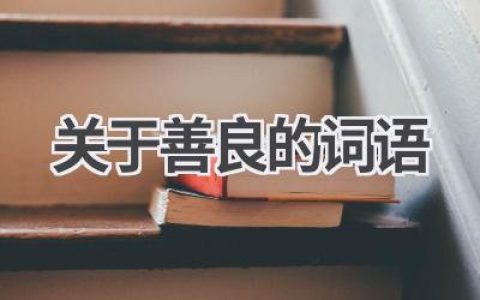 关于善良的词语
