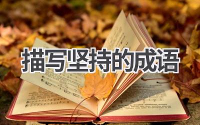 描写坚持的成语