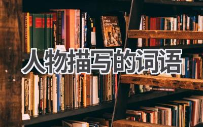 人物描写的词语