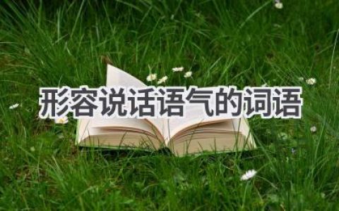 形容说话语气的词语