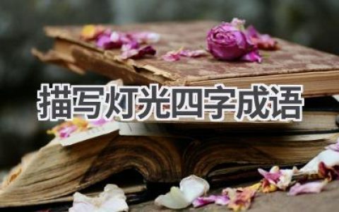 描写灯光四字成语