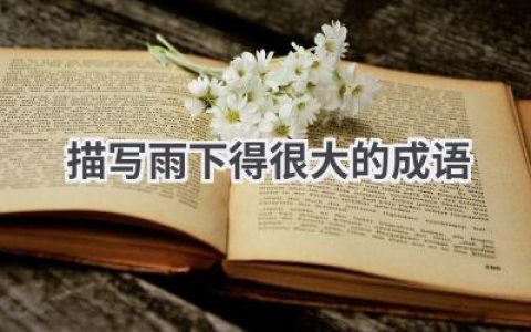 描写雨下得很大的成语