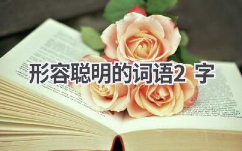 形容聪明的词语2字