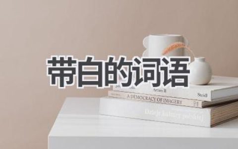 带白的词语