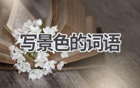 写景色的词语