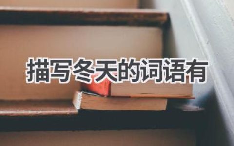描写冬天的词语有
