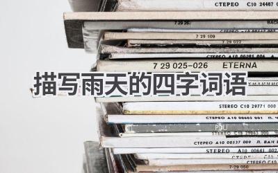 描写雨天的四字词语