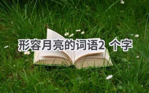 形容月亮的词语2个字