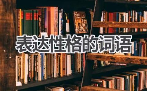表达性格的词语