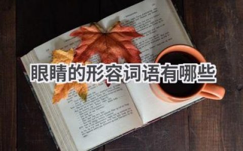 眼睛的形容词语有哪些