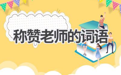 称赞老师的词语