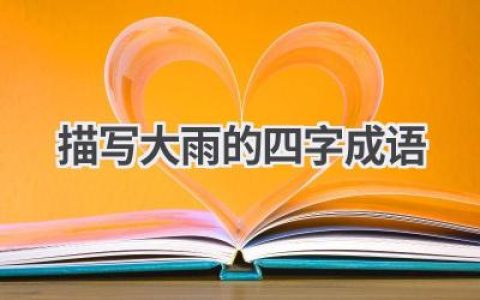 描写大雨的四字成语
