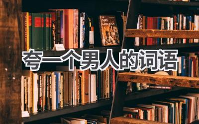 夸一个男人的词语