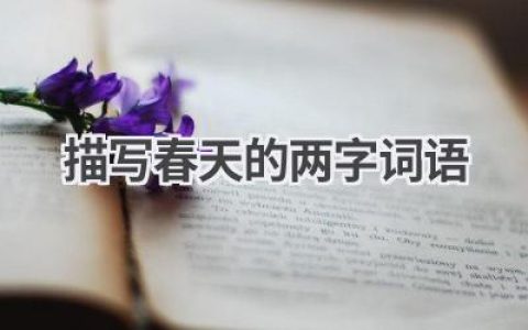 描写春天的两字词语