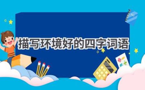 描写环境好的四字词语