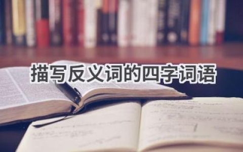 描写反义词的四字词语