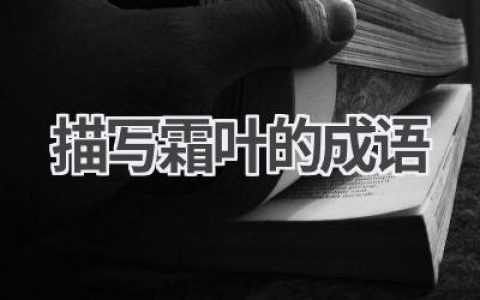 描写霜叶的成语