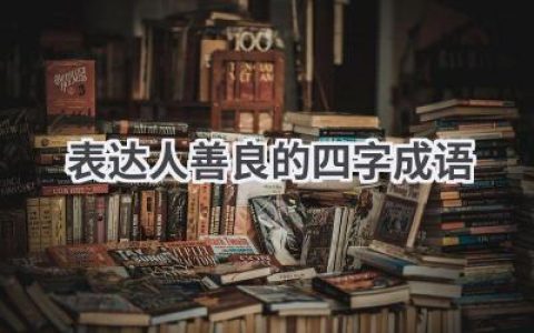 表达人善良的四字成语