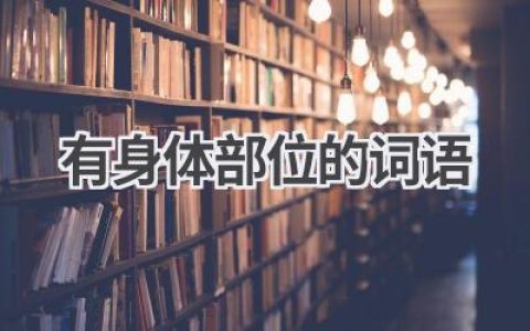 有身体部位的词语