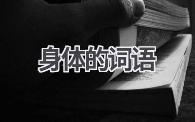 身体的词语