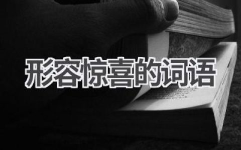 形容惊喜的词语